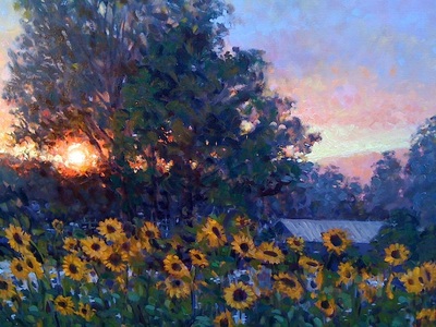 Copeland Drive Sunflowers #2 by Gina Niebergall